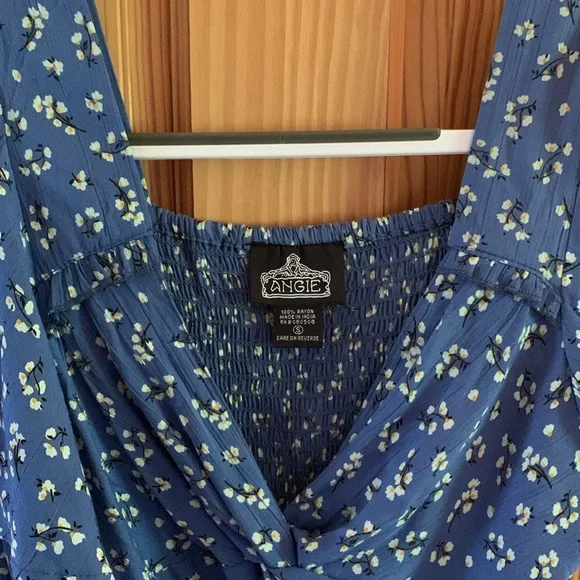 Angie Floral Blue Dress - Picture 5 of 6